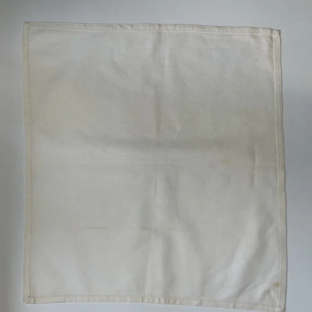 🤍✨ Off-White Cotton Fabric Napkins | Set of 4